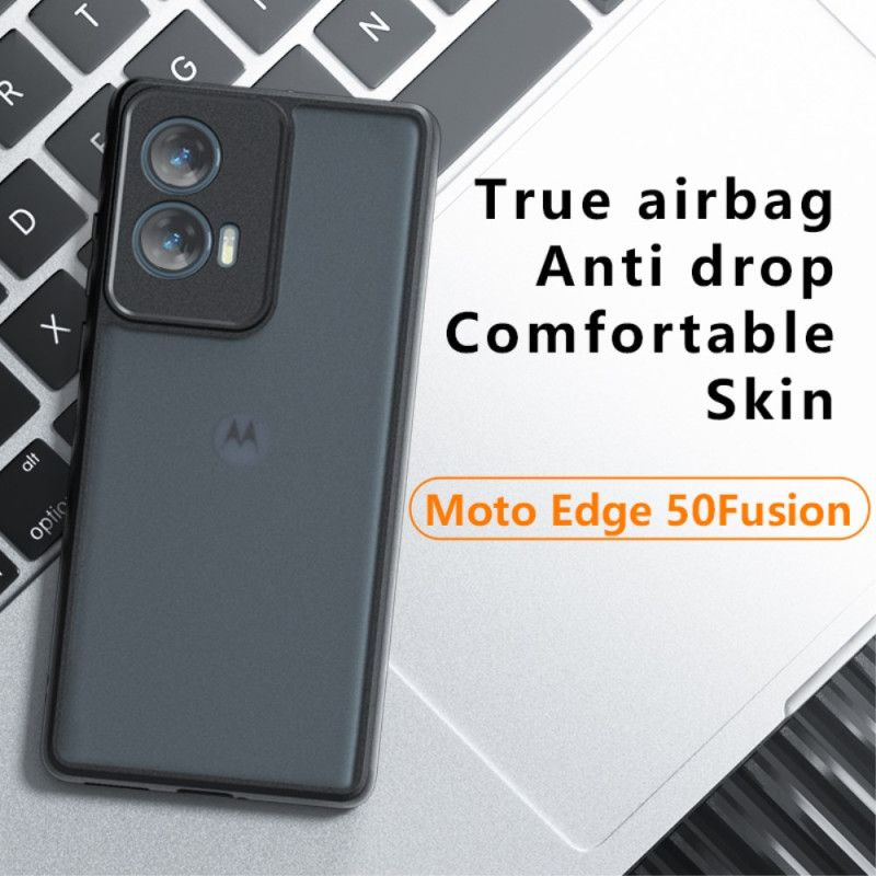 Deksel Motorola Edge 50 Fusion Svart Gjennomsiktig Beskyttelse Deksel