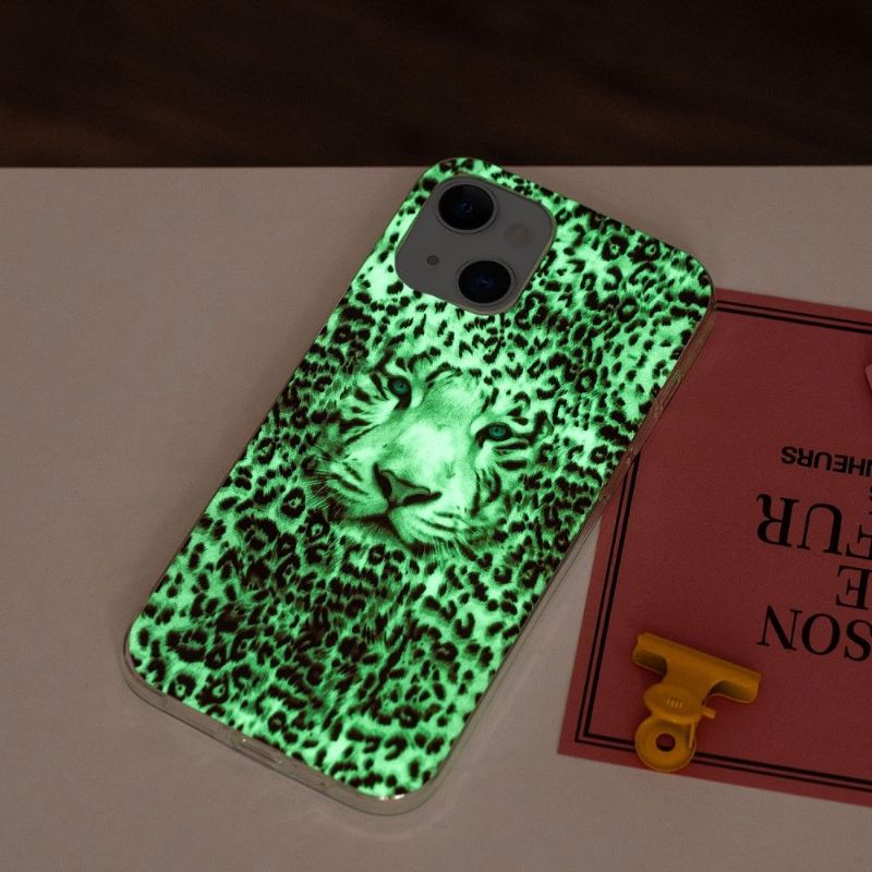 Deksel Til iPhone 13 Fluorescerende Snøleopard