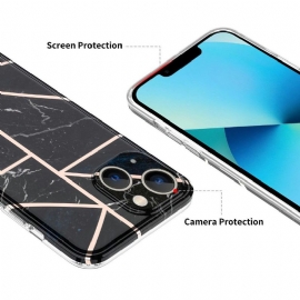 Deksel Til iPhone 13 Marmorgeometri