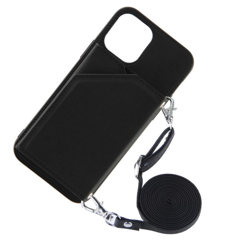 Deksel Til iPhone 13 Originalitet Aude Multi-compartment Lanyard