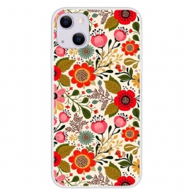 Deksel Til iPhone 13 Originalitet Fargerike Blomster