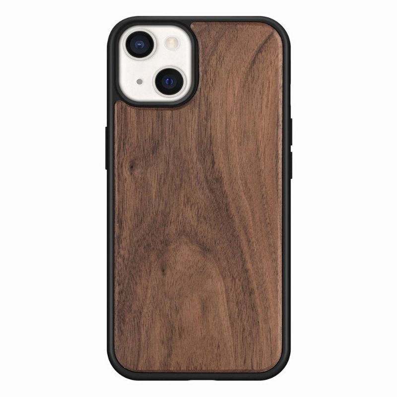 Deksel Til iPhone 13 Premium Wood - Mørkebrun