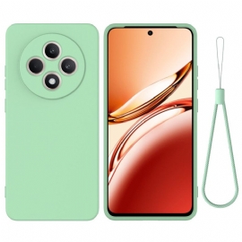 Deksel Oppo Reno 12f 5g Flytende Silikonstropp Beskyttelse Deksel