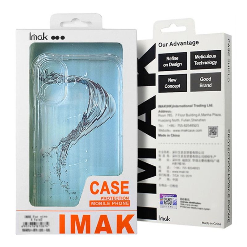 Deksel Til Oppo Reno 12f 5g Transparent Wavy Texture Med Imak Airbag