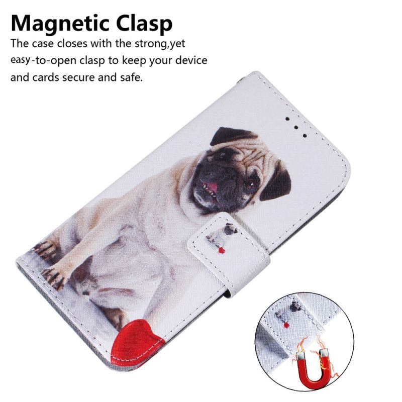 Folio Deksel Til Oppo Reno 12f 5g Mops Hund