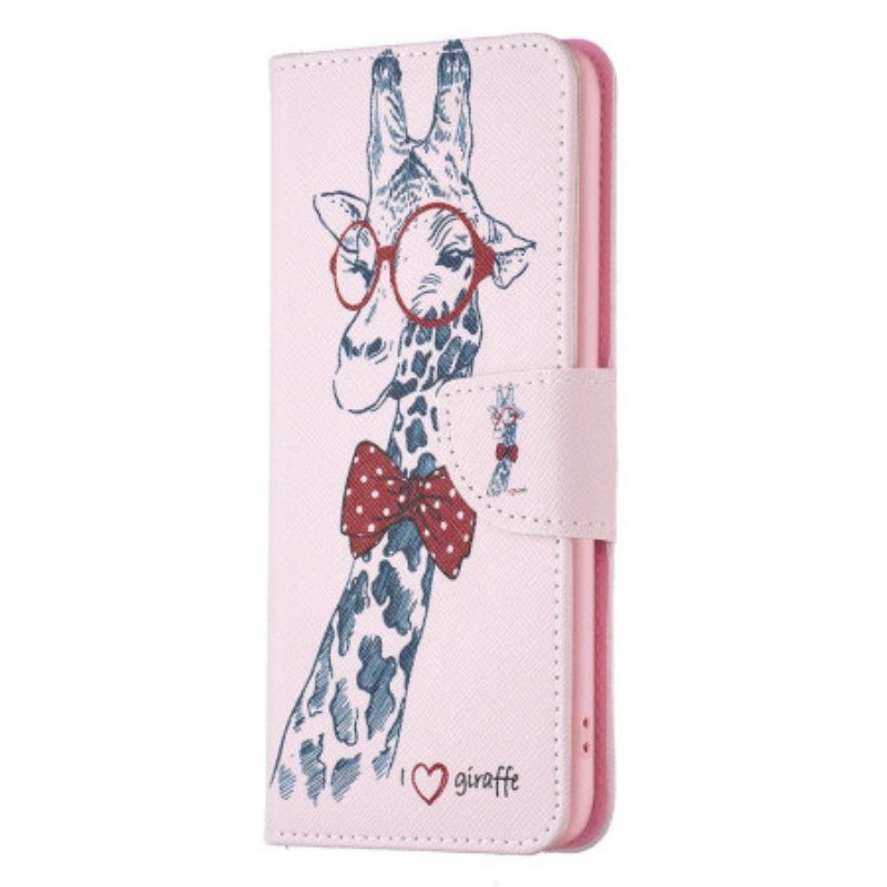 Folio Deksel Til iPhone 15 Plus Intello Giraffe