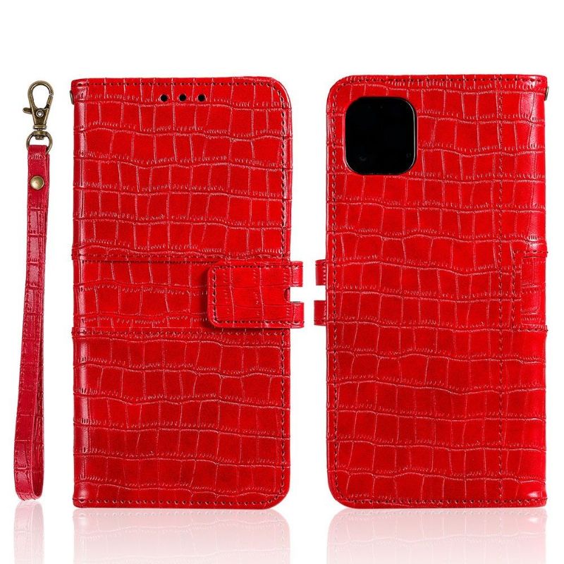 Folio Deksel Til iPhone 13 Pro Max Anti-fall Croc Effect Leather Style