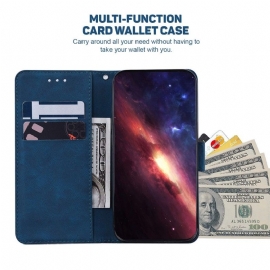 Case Til Oppo Find X5 Lite Folio Deksel Folio-striper I Kunstskinn