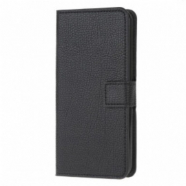 Folio Deksel Til Xiaomi Redmi Note 10 / 10S Litchi Grain Leather Effect