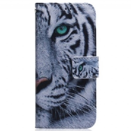 Folio Deksel Oppo Reno 12 Pro 5g White Tiger Beskyttelse Deksel