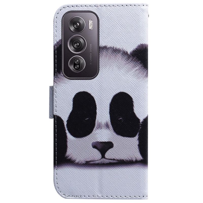 Lærdeksel Folio Deksel Oppo Reno 12 Pro 5g Panda