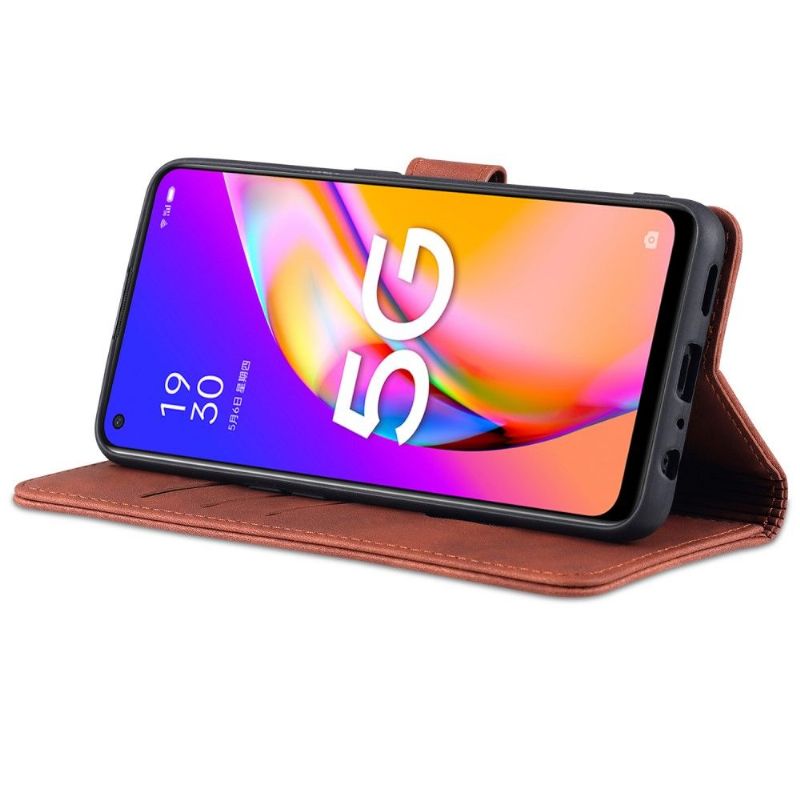 Etui Til Oppo A74 5G / A54 5G Folio Deksel Azns Kortholder