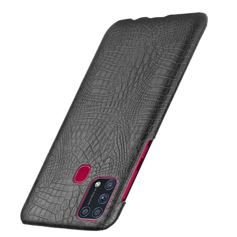 Deksel Til Samsung Galaxy M31 Croc Skin Effect - Svart