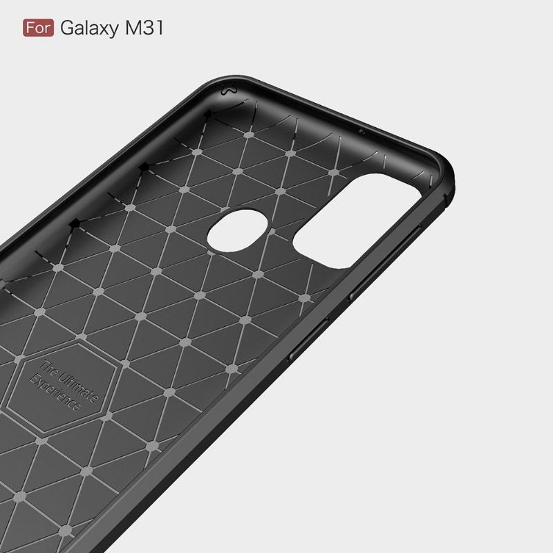 Deksel Til Samsung Galaxy M31 Fleksibel Børstet Effekt