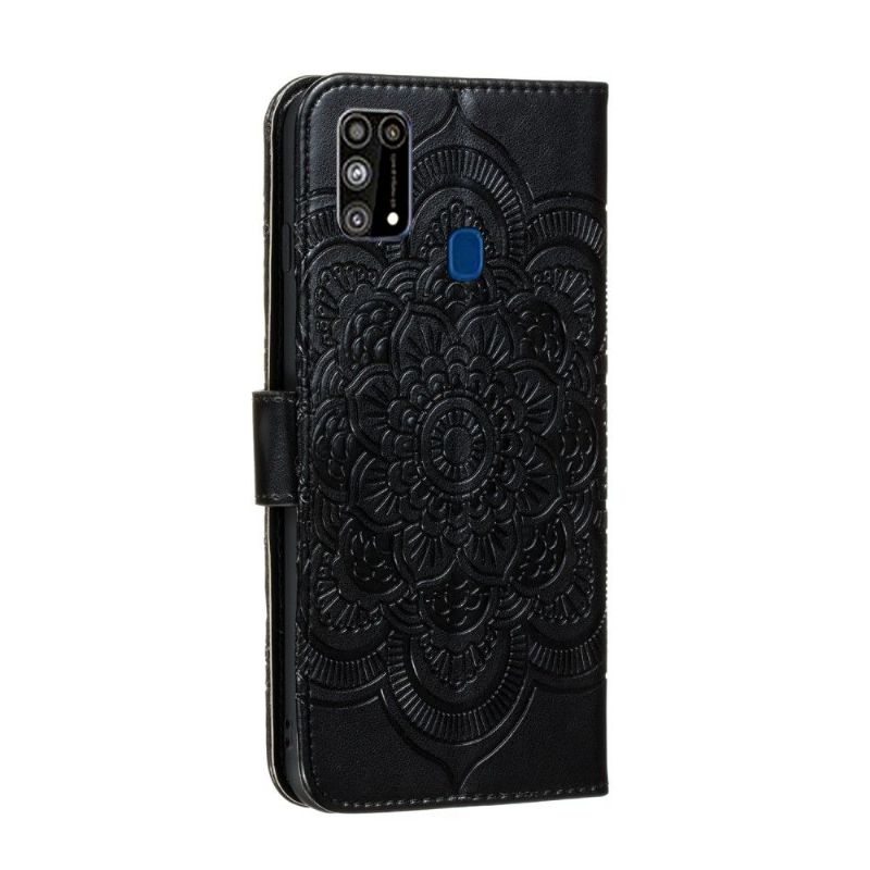 Folio Deksel Til Samsung Galaxy M31 Anti-fall Mandala Kortholder