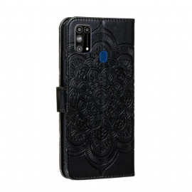 Folio Deksel Til Samsung Galaxy M31 Anti-fall Mandala Kortholder