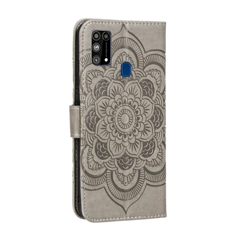 Folio Deksel Til Samsung Galaxy M31 Anti-fall Mandala Kortholder