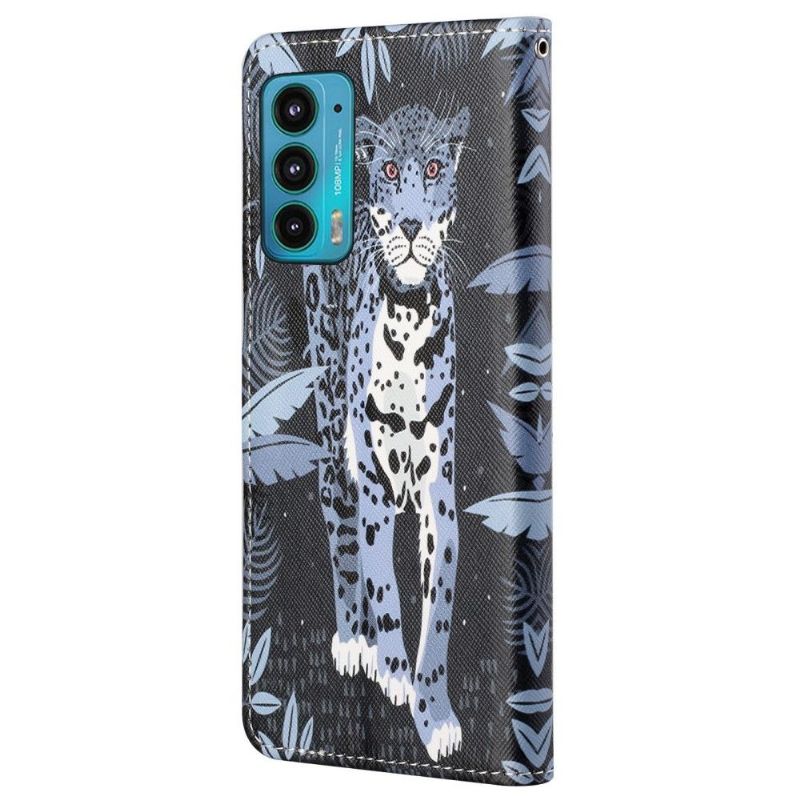 Folio Deksel Til Motorola Edge 20 Leopard