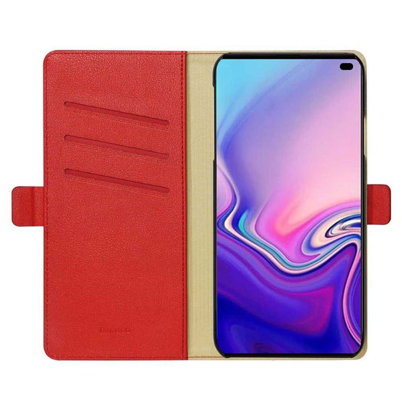 Etui Til Samsung Galaxy S10 Folio Deksel Imitert Skinn Folio L'arthus