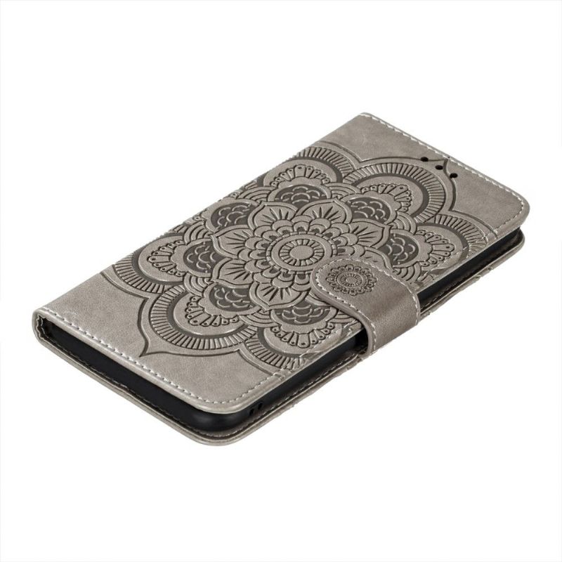 Etui Til Xiaomi Mi 11i / Poco F3 Folio Deksel Blomstermandala Med Stropp