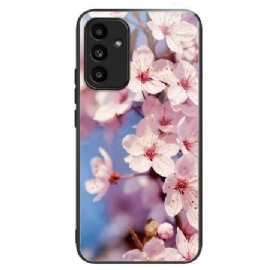 Deksel Samsung Galaxy A15 5g Ferskenblomster Av Herdet Glass