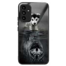 Deksel Samsung Galaxy A15 5g Puppy Dream Herdet Glass