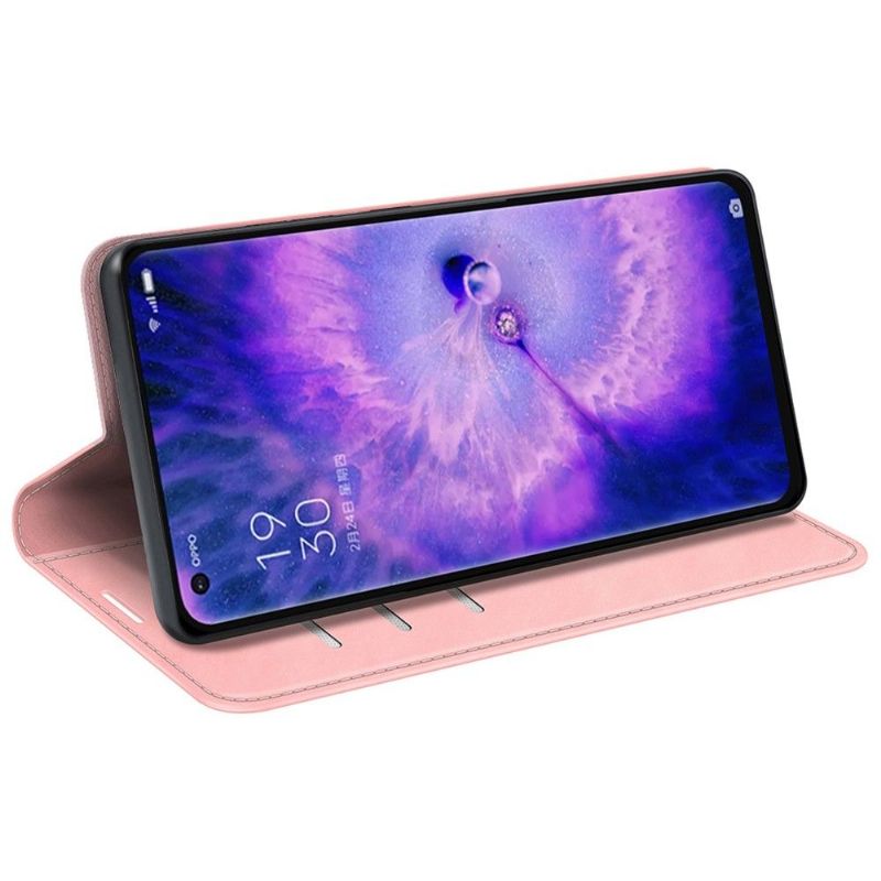 Case Til Oppo Find X5 Stativ I Kunstskinn