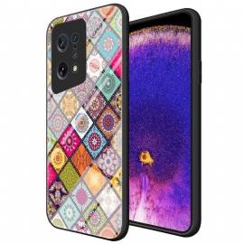 Deksel Til Oppo Find X5 Mandala Kaleidoskop Med Stativ