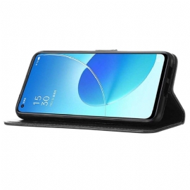 Folio Deksel Til Oppo Find X5 Kortholder For Sommerfuglblomst