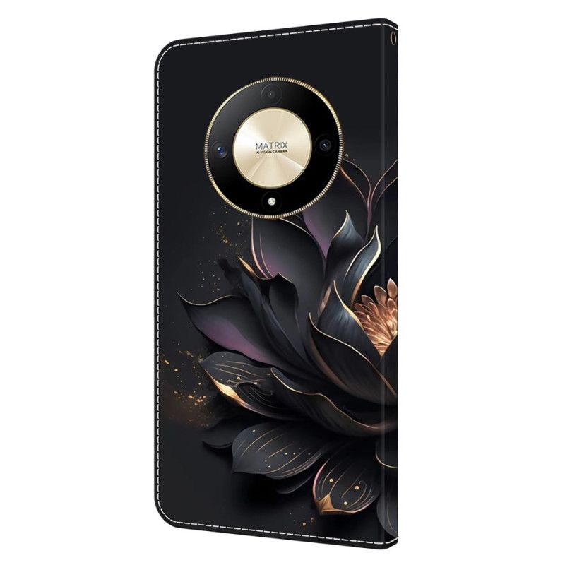 Folio Deksel Til Honor X9b / Magic 6 Lite Lilla Lotus