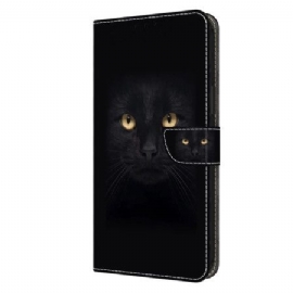 Lærdeksel Folio Deksel Honor X9b / Magic 6 Lite Mobildeksel Svart Katt