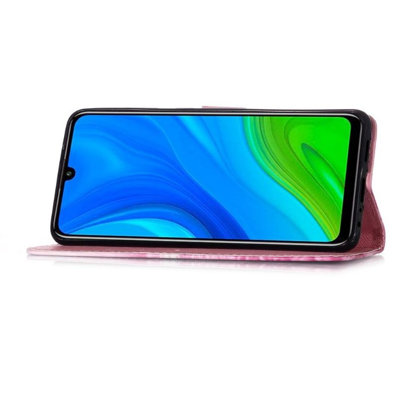 Folio Deksel Til Huawei P Smart 2020 Rosa Blomst