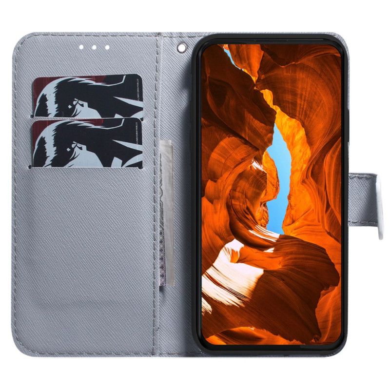 Folio Deksel Xiaomi 14t Hvit Tiger