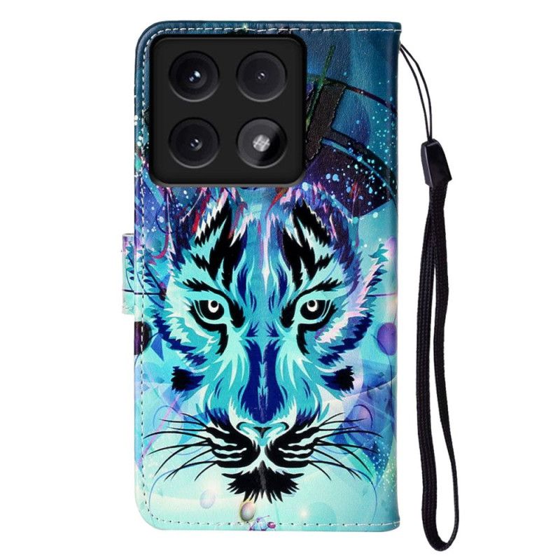 Folio Deksel Xiaomi 14t Premium Wolf Beskyttelse Deksel