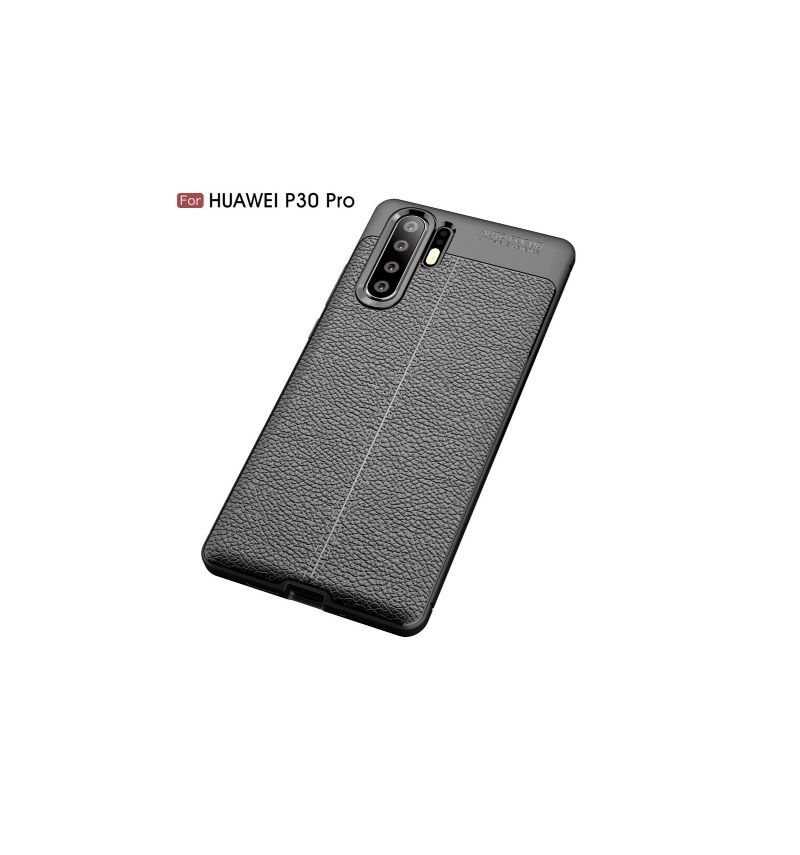 Deksel Til Huawei P30 Pro Textured Leather Style Gel