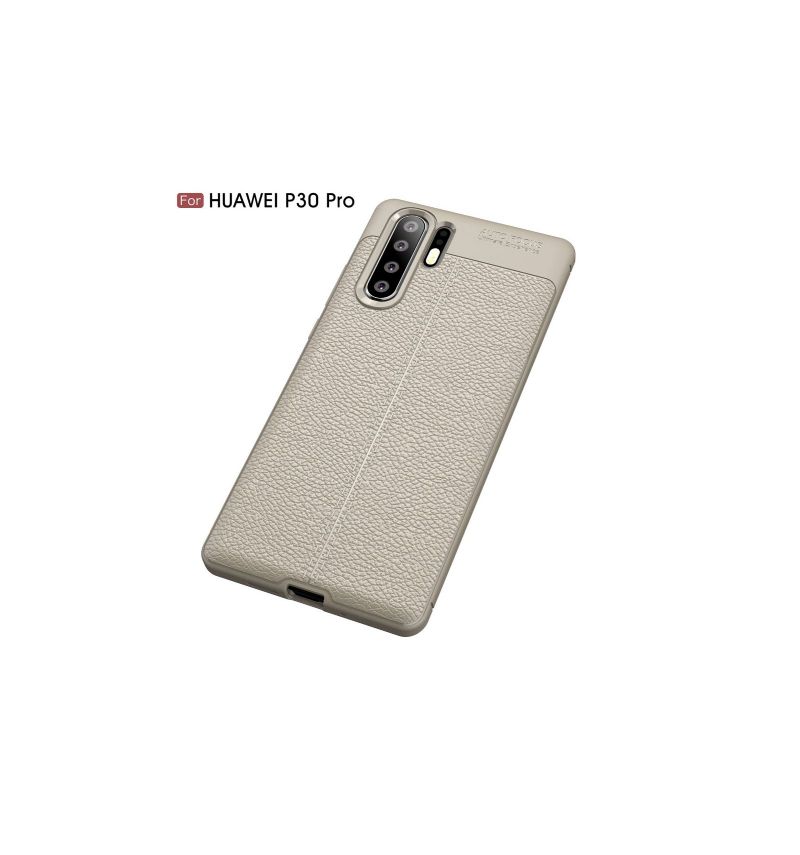 Deksel Til Huawei P30 Pro Textured Leather Style Gel