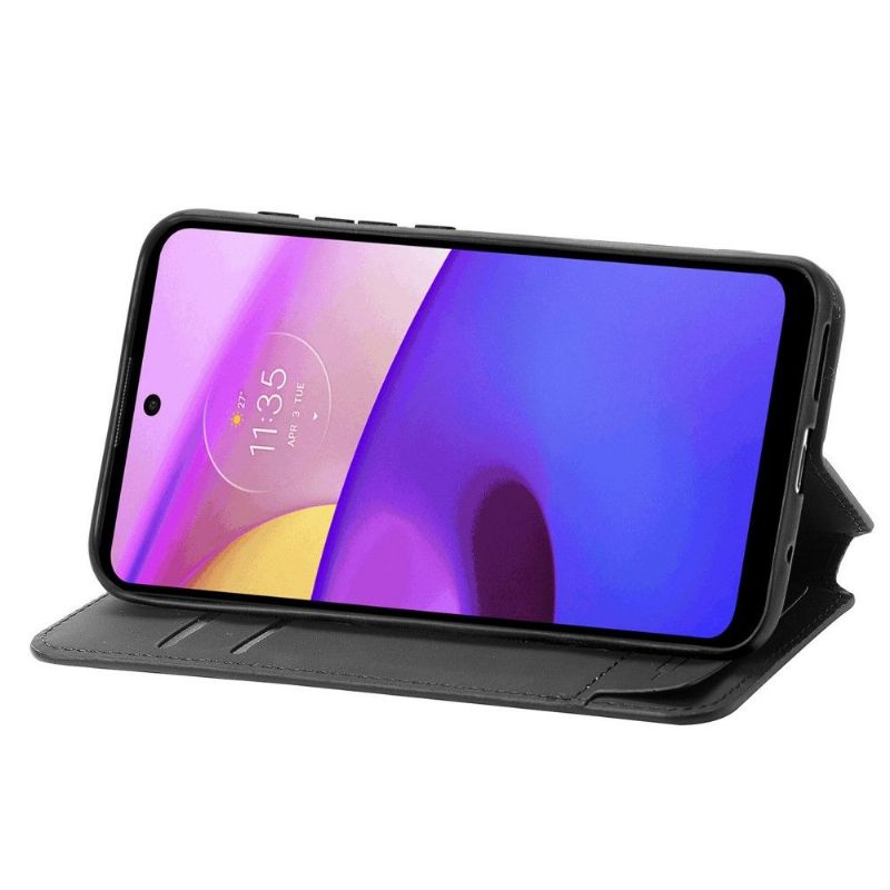 Folio Deksel Til Motorola Moto E20 / E30 / E40 Kub Design