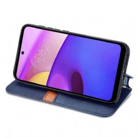 Folio Deksel Til Motorola Moto E20 / E30 / E40 Kub Design Kortholder