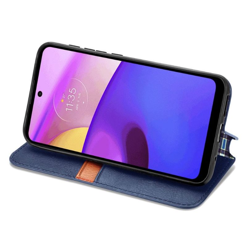 Folio Deksel Til Motorola Moto E20 / E30 / E40 Kub Design Kortholder