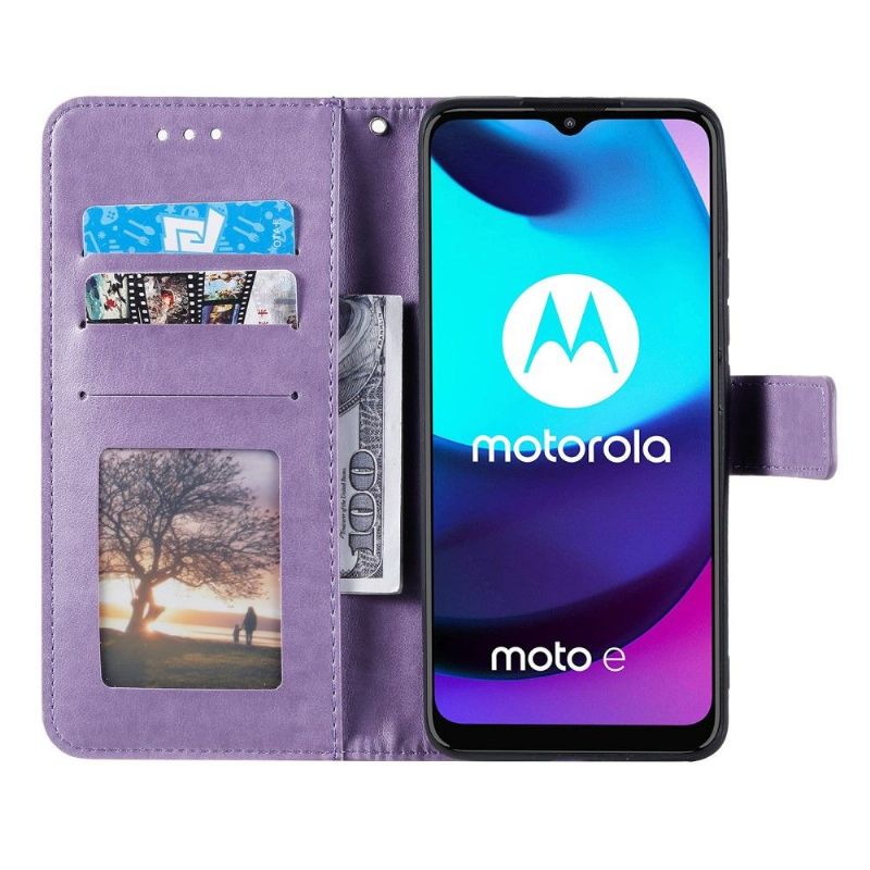 Lærdeksel Til Motorola Moto E20 / E30 / E40 Originalitet Sol Mandala