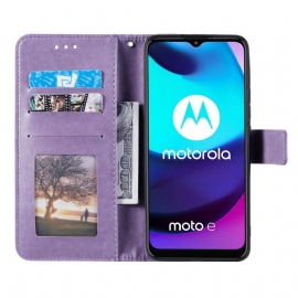 Lærdeksel Til Motorola Moto E20 / E30 / E40 Originalitet Sol Mandala