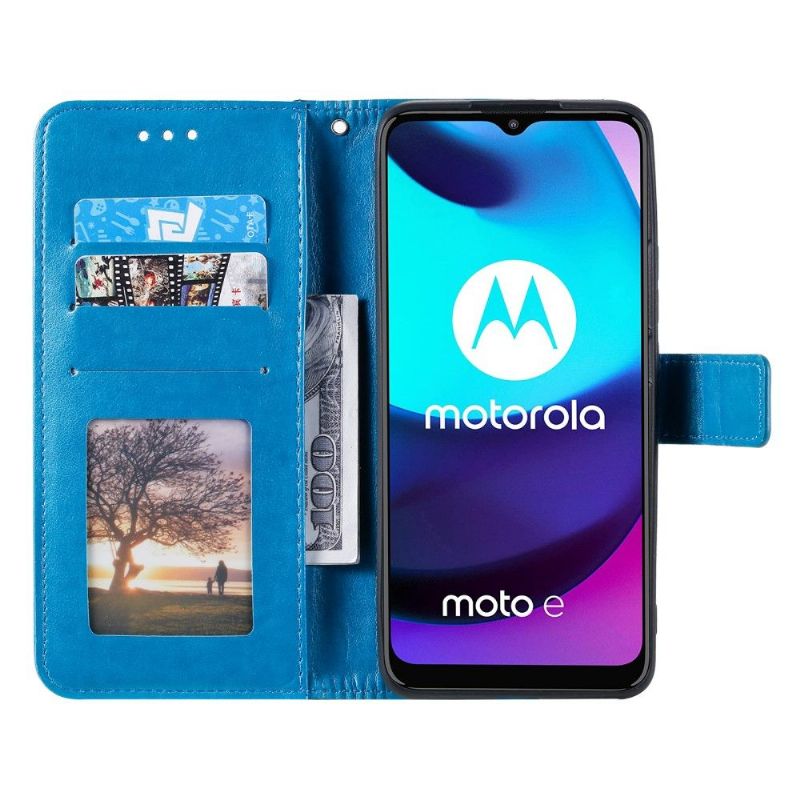 Lærdeksel Til Motorola Moto E20 / E30 / E40 Originalitet Sol Mandala