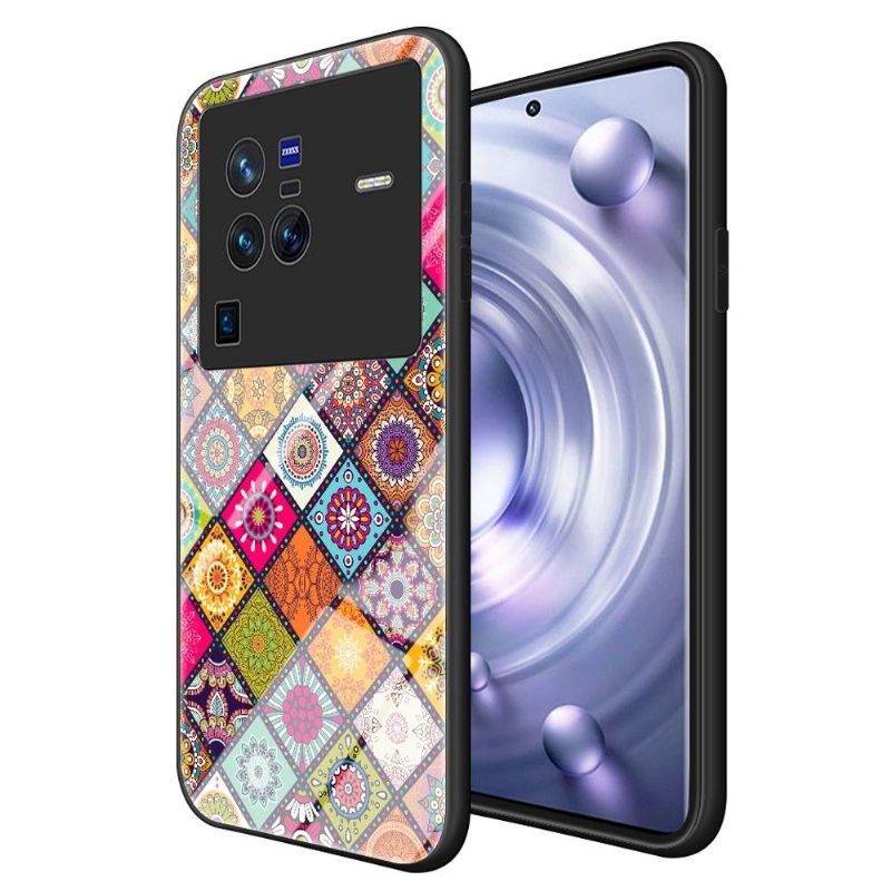 Deksel Til Vivo X80 Pro Mandala Kaleidoskop Med Stativ