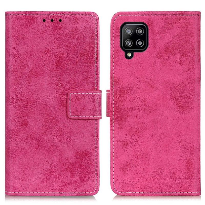 Folio Deksel Til Samsung Galaxy A22 4G Cyrius Faux Leather Vintage