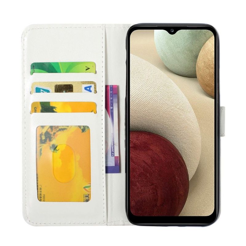 Folio Deksel Til Samsung Galaxy A22 4G Fargede Sommerfugler