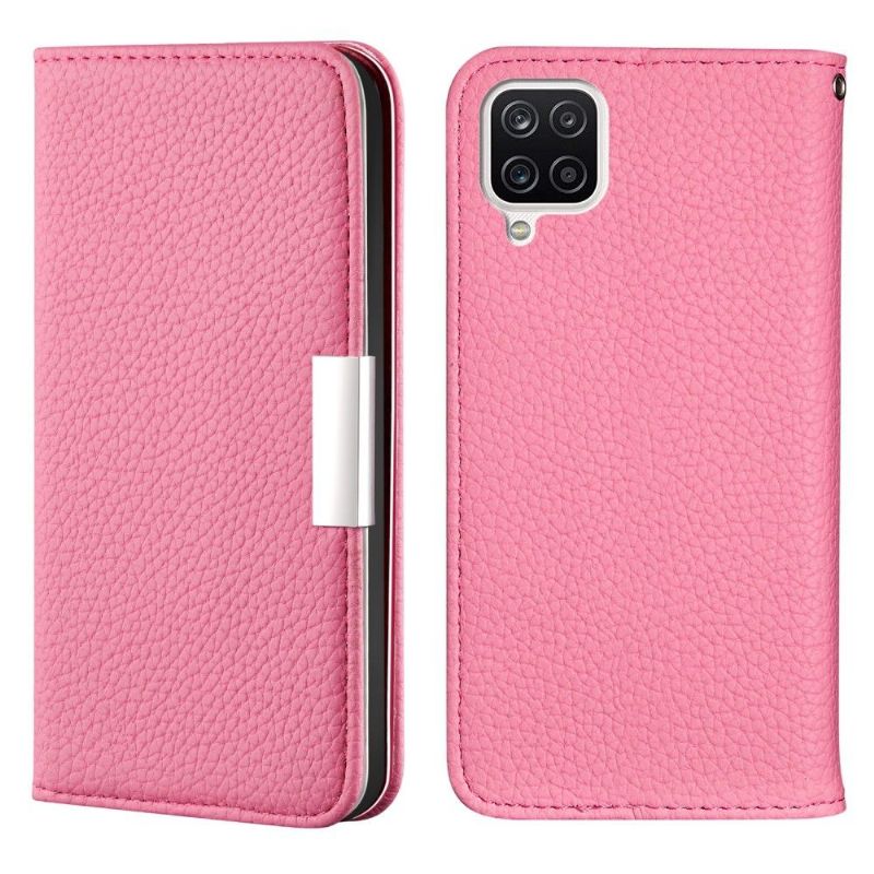 Lærdeksel Til Samsung Galaxy A22 4G Originalitet Folio Deksel Grained Faux Leather Flip