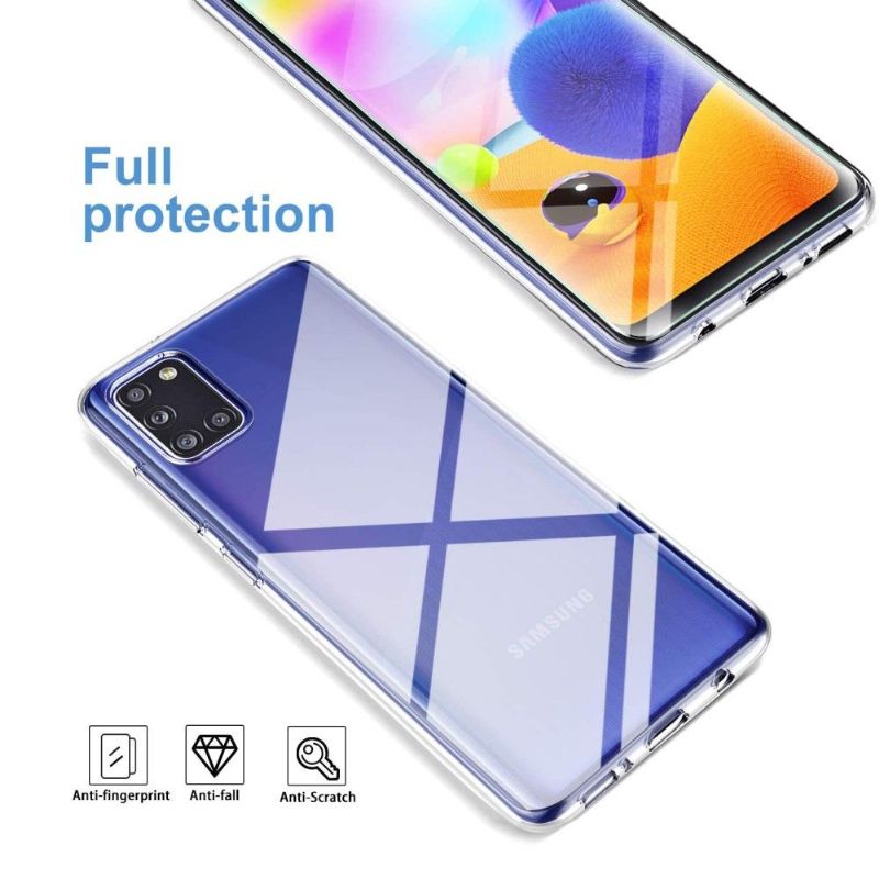 Etuiet + Beskyttelsesfilm I Herdet Glass For Samsung Galaxy A31