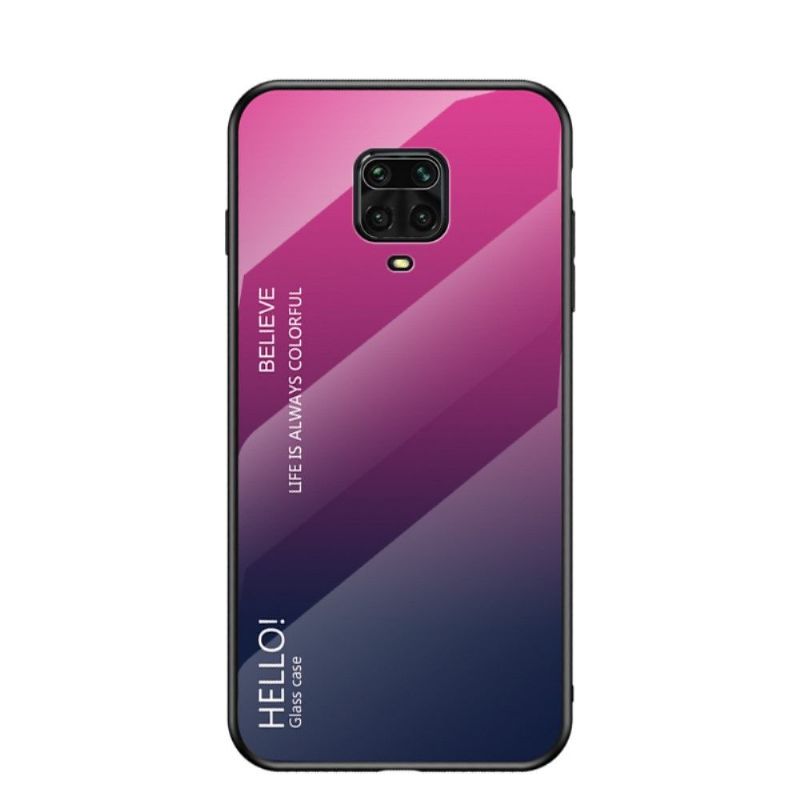 Deksel Til Xiaomi Redmi Note 9S / Redmi Note 9 Pro Fargegradient Glassbakside