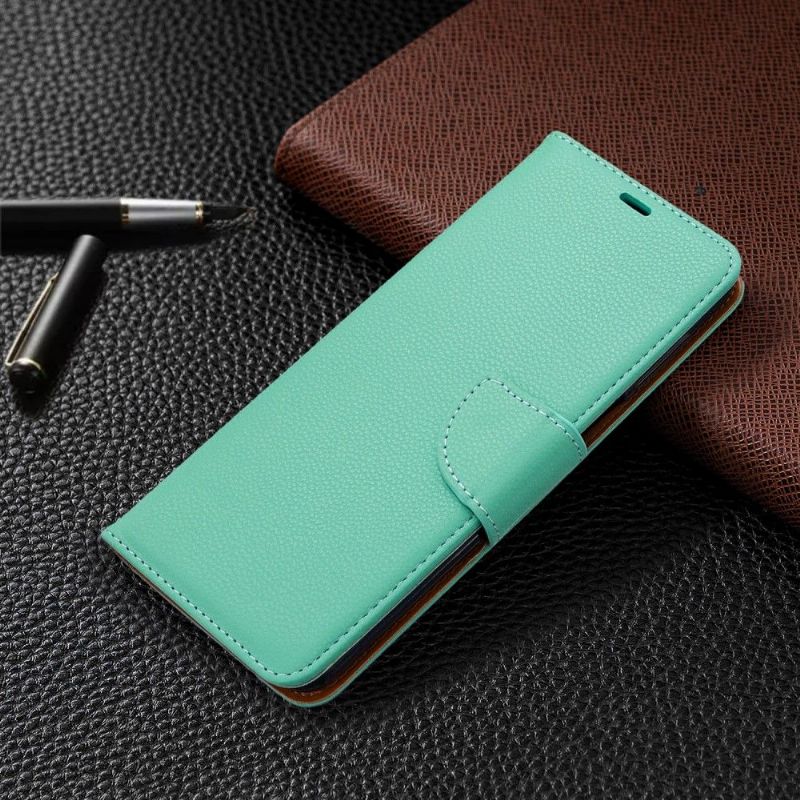 Etui Til Xiaomi Redmi Note 9S / Redmi Note 9 Pro Anti-fall Folio Deksel Kornet Skinneffekt