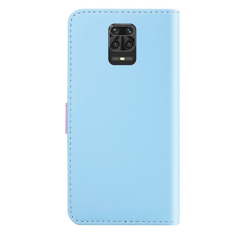 Folio Deksel Til Xiaomi Redmi Note 9S / Redmi Note 9 Pro Anti-fall Trefargede Sømmer